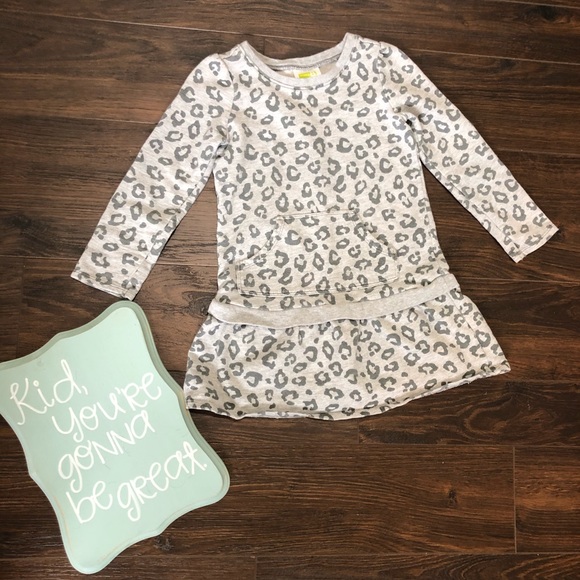 Crazy 8 Other - Girls Crazy 8 Leopard Print Gray Dress- 5T